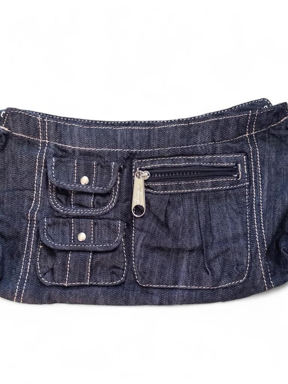 Thirty-One Fitted Elite Purse Skirt Dark Denim Cover Pocket Organizer